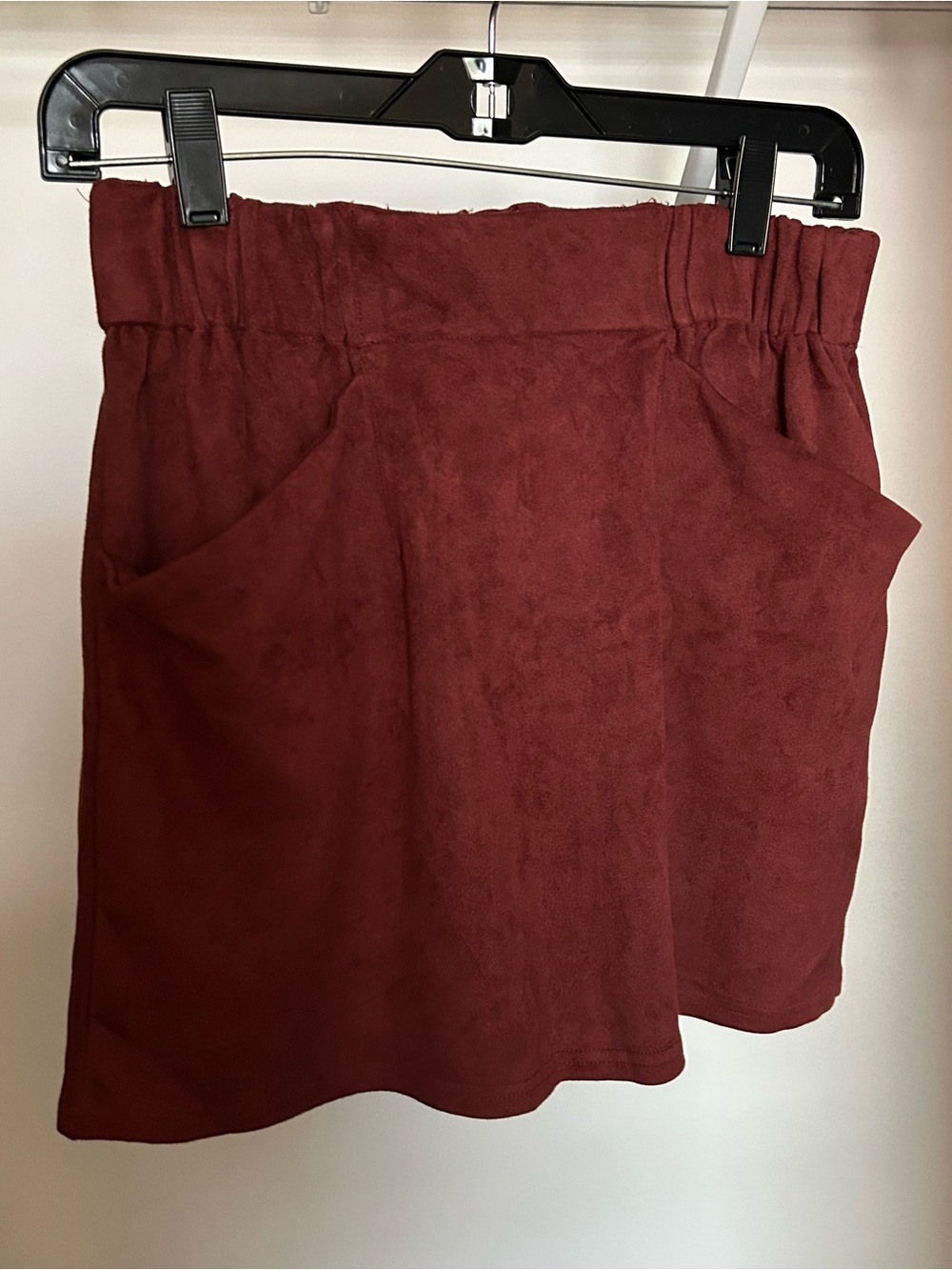HYFVE Rust Red Suede-Look Skirt